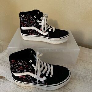 Vans Floral High-Top Sneakers